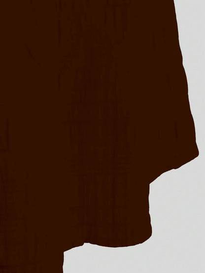 Girl's Fit And Flare Solid Summer Beach Square Neck Puff Sleeve Cut Out Waist Mini Dress