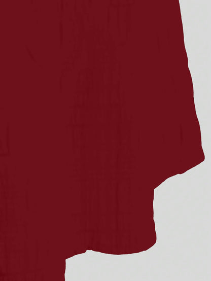 Girl's Fit And Flare Solid Summer Beach Square Neck Puff Sleeve Cut Out Waist Mini Dress